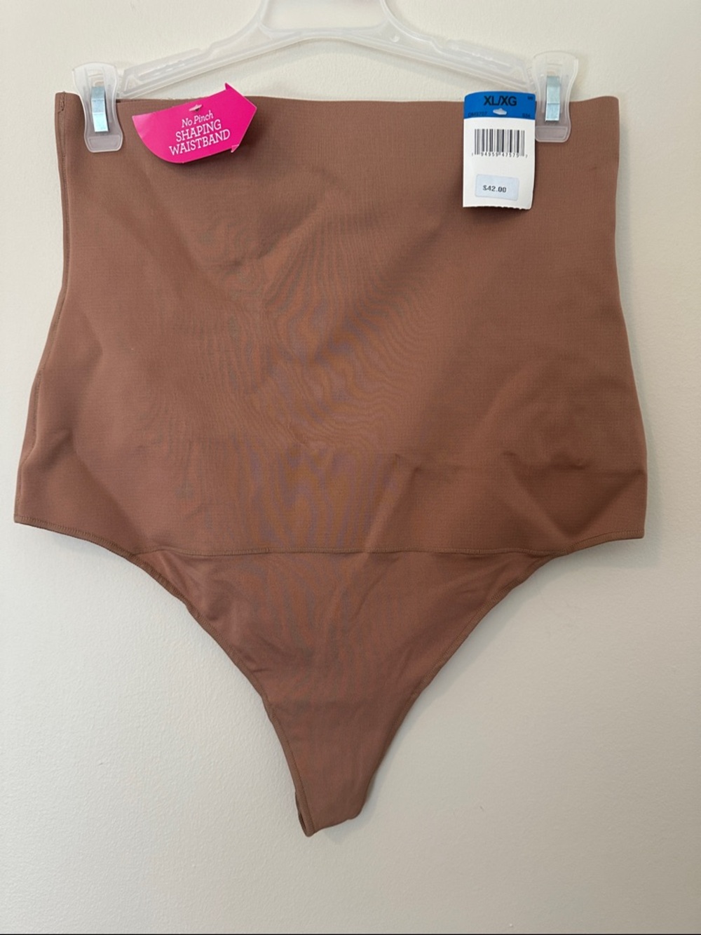 Maidenform High-Waist Shaping Thong in Brown